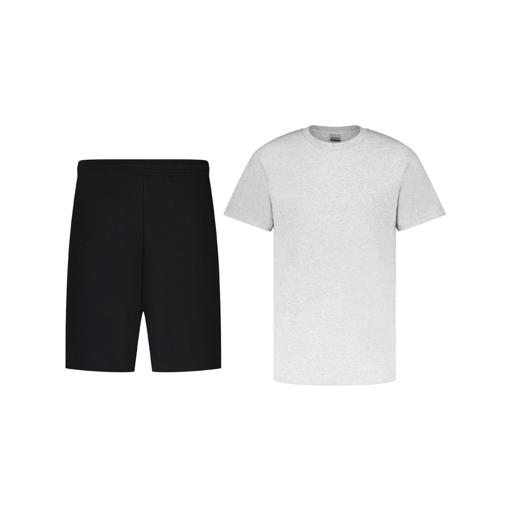 ENSEMBLE SHORT JOGGING NOIR + T-SHIRT