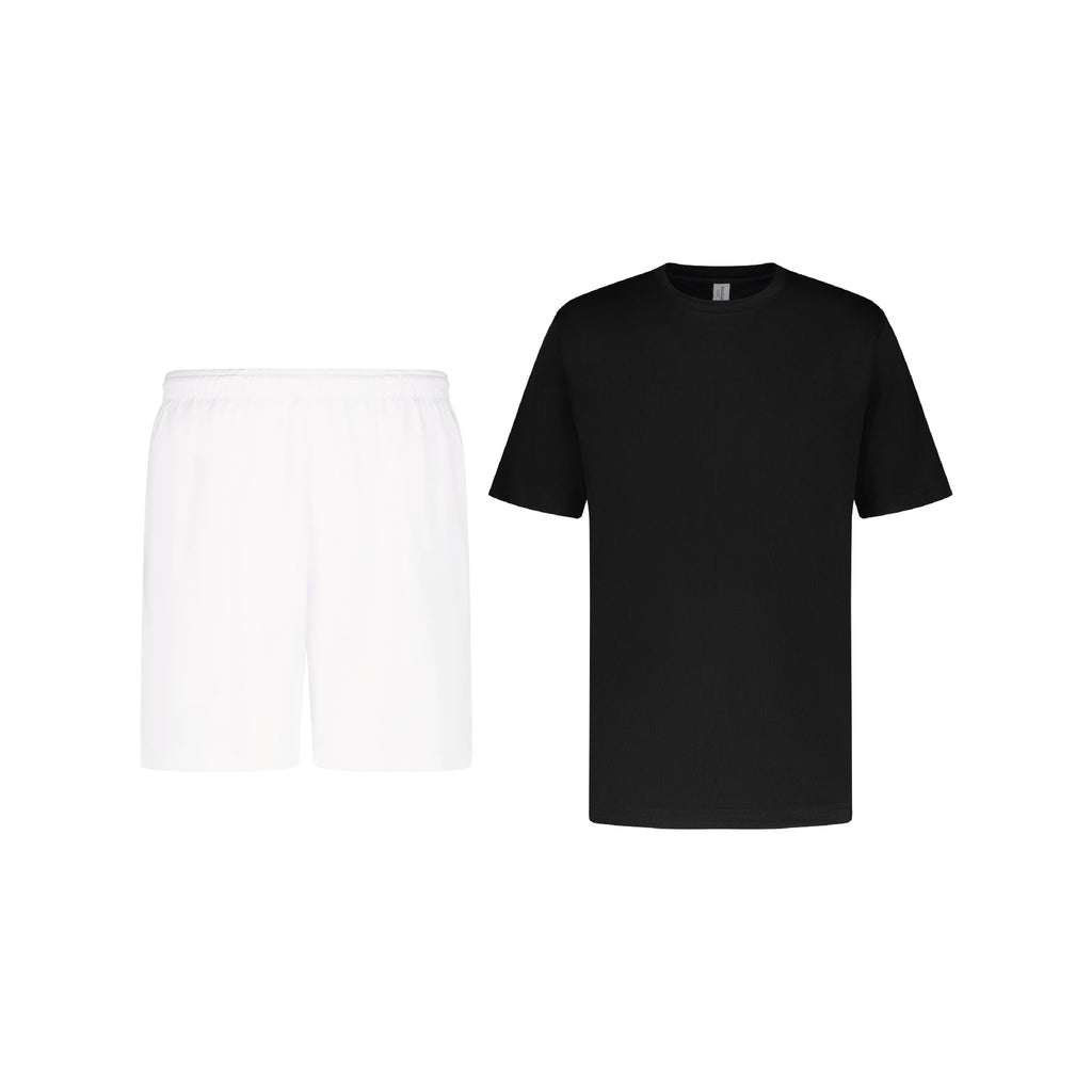 ENSEMBLE SHORT SPORT BLANC + T-SHIRT SPORT