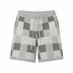 Ensemble chemise & short jacquard damier