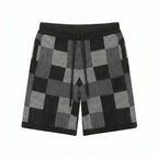 Ensemble chemise & short jacquard damier